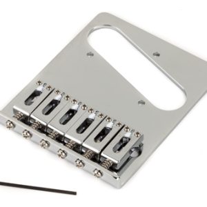 FENDER 6-SADDLE STANDARD TELECASTER BRIDGE ASSEMBLY, CHROME