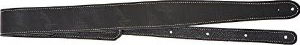 FENDER MONOGRAMMED LEATHER GUITAR STRAP, BLACK