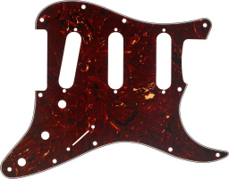 FENDER 4-PLY TORTOISE SHELL 11-HOLE MOUNT S/S/S STRATOCASTER