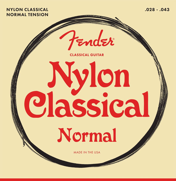 FENDER USA NYLON CLASSICAL GUITAR STRING SET, CLEAR/SILVER