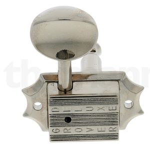 GROVER VINTAGE DELUXE MACHINE HEAD SET, 3X3, NICKEL