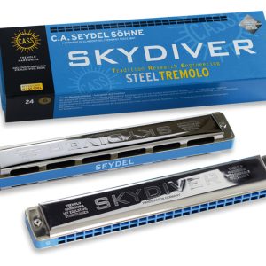 SEYDEL SKYDIVER TREMOLO HARMONICA, 48 STAINLESS STEEL REEDS,