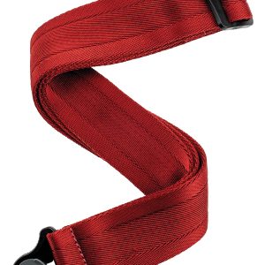 D'ADDARIO AUTO LOCK GUITAR STRAP, NYLON, BLOOD RED