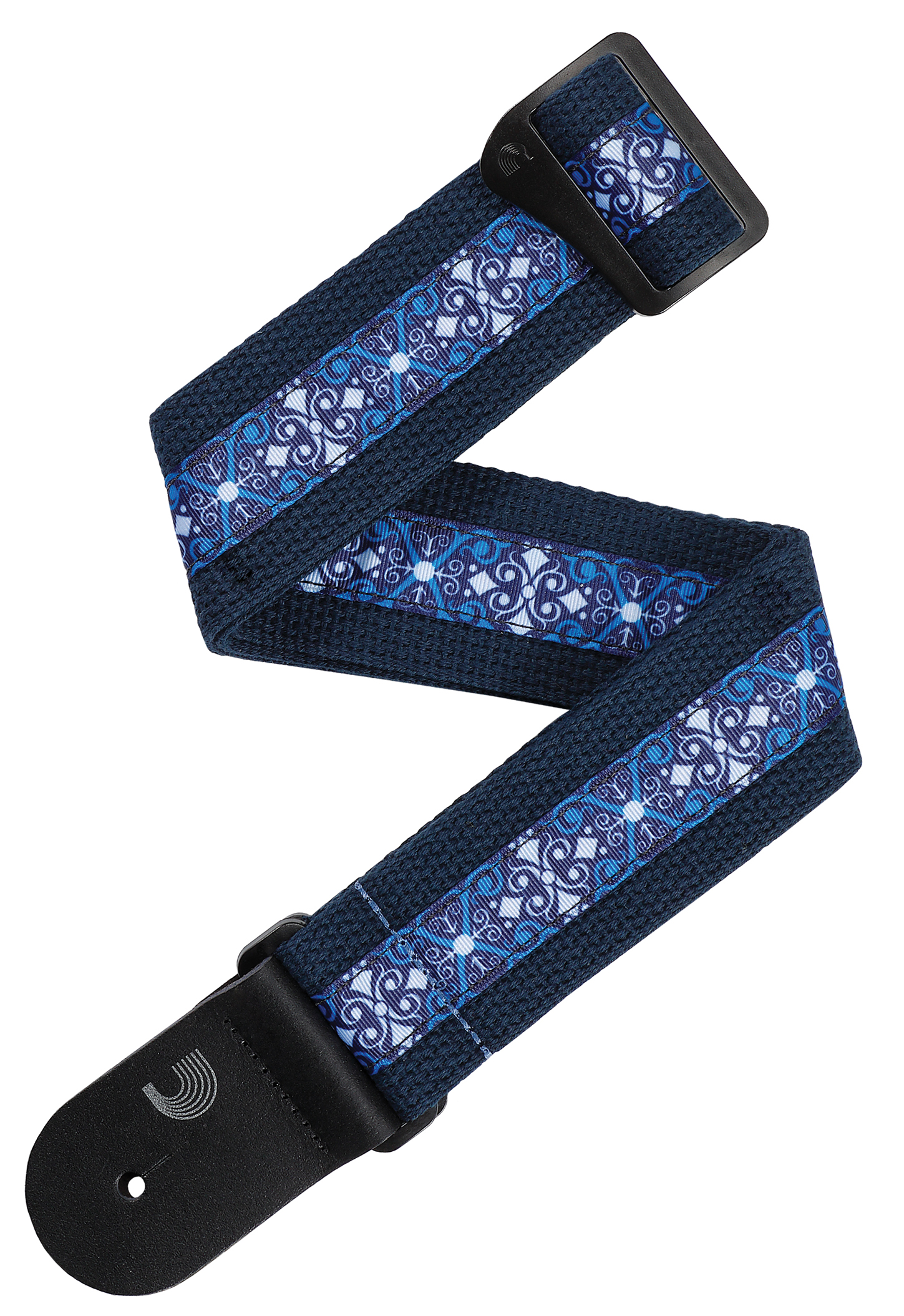 D'ADDARIO DELUXE COTTON GUITAR STRAP, BLUE