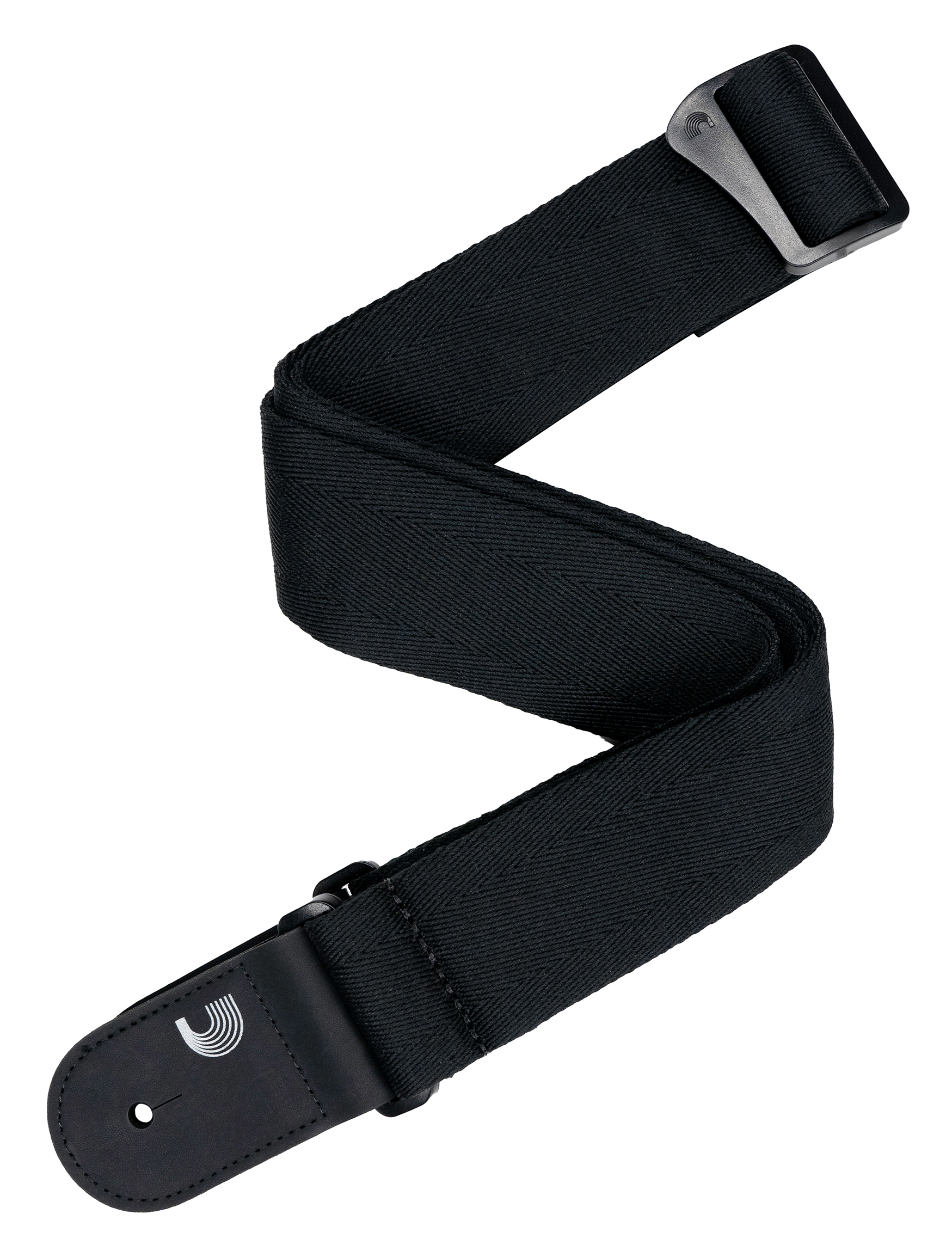 D'ADDARIO ECO COMFORT BASIC WOVEN GUTIAR STRAP, BLACK
