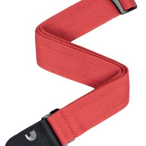 D'ADDARIO ECO COMFORT BASIC WOVEN GUTIAR STRAP, RED