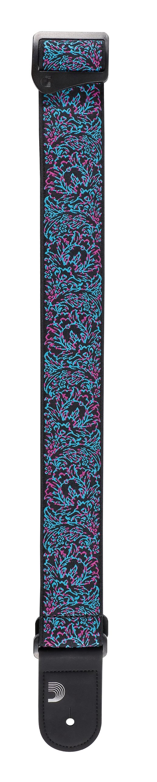 D'ADDARIO ECO COMFORT WOVEN OUTRUN GUITAR STRAP, GLITCH