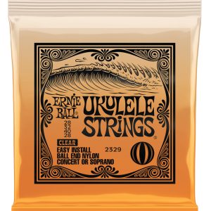 ERNIE BALL CONCERT/SOPRANO NYLON BALL-END UKULELE STRINGS - CLEAR