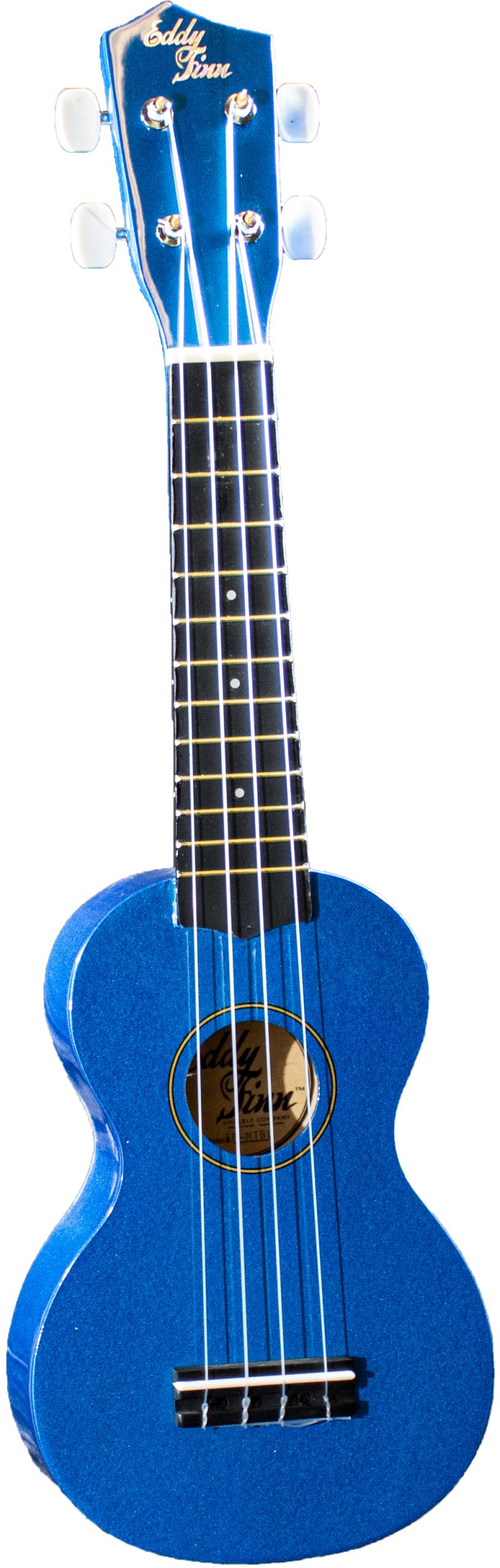 EDDY FINN SOPRANO UKULELE WITH BAG, METALLIC BLUE