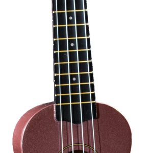 EDDY FINN SOPRANO UKULELE WITH BAG, METALLIC PINK