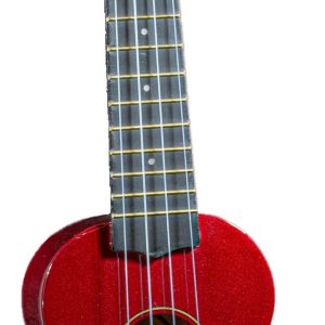 EDDY FINN SOPRANO UKULELE WITH BAG, METALLIC RED
