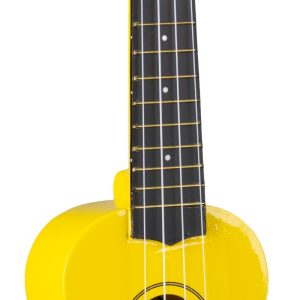 EDDY FINN SOPRANO UKULELE WITH BAG, GLOSS FINISH, YELLOW