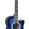 INDIANA MADISON ELITE GUITAR, QUILT BLUE
