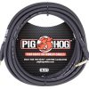 PIG HOG 18.5' STRUKTURE INSTRUMENT CABLE, 1/4" -1/4" RIGHT ANGLE,