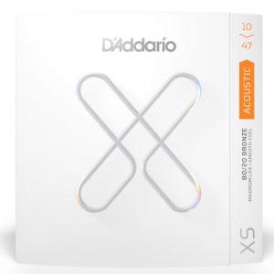 D'ADDARIO XS 80/20 BRONZE GUITAR STRING SET, EXTRA LIGHT